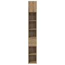 vidaXL Tárolószekrény fiókkal 2 pcs Artisan tölgy 30 x 42,5 x 225 cm