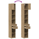 vidaXL Tárolószekrény fiókkal 2 pcs Artisan tölgy 30 x 42,5 x 225 cm
