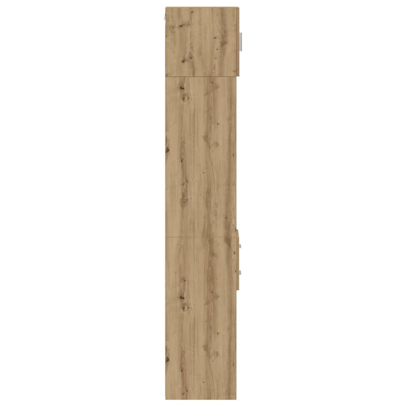 vidaXL Karcsú tárolószekrény kézműves tölgy 30 x 42.5 x 225 cm Faanyag