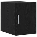 vidaXL Tárolószekrény fiókkal 2 pcs Fekete tölgy 30 x 42,5 x 225 cm