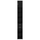 vidaXL Tárolószekrény fiókkal 2 pcs Fekete tölgy 30 x 42,5 x 225 cm