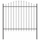 vidaXL Kerti Kerítés 7 pcs Szürke 170 x 165 cm Porszórt acél