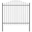 vidaXL Kerti Kerítés 7 pcs Szürke 170 x 190 cm Porszórt acél