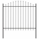 vidaXL Kerti Kerítés Szürke 1190 x 150 cm Porszórt acél