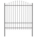 vidaXL Kerti Kerítés Szürke 1190 x 175 cm Porszórt acél