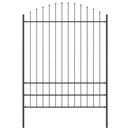 vidaXL Kerti Kerítés Szürke 1190 x 200 cm Porszórt acél