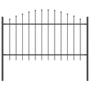 vidaXL Kerti Kerítés Szürke 1360 x 100 cm Porszórt acél