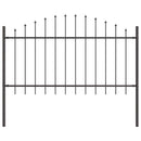 vidaXL Kerti Kerítés 8 pcs Szürke 170 x 140 cm Porszórt acél