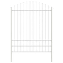 vidaXL Kerti Kerítés 2 pcs Fehér 170 x 225 cm Porszórt acél