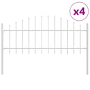 vidaXL Kerti Kerítés Woerden 4 pcs Fehér