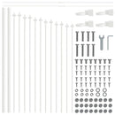 vidaXL Kerti Kerítés Woerden 5 pcs Fehér