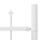 vidaXL Kerti Kerítés 5 pcs Fehér 170 x 225 cm Porszórt acél