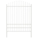 vidaXL Kerti Kerítés 5 pcs Fehér 170 x 225 cm Porszórt acél