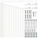 vidaXL Kerti Kerítés Woerden 6 pcs Fehér