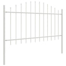 vidaXL Kerti Kerítés WOERDEN 6 db 170 x 140 cm Porszórt acél Fehér