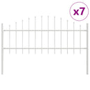 vidaXL Kerti Kerítés Woerden 7 pcs Fehér