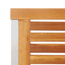 vidaXL Napozónyugágy 3-személy 3 pcs Barna 200x60x88cm Tömör akácfa