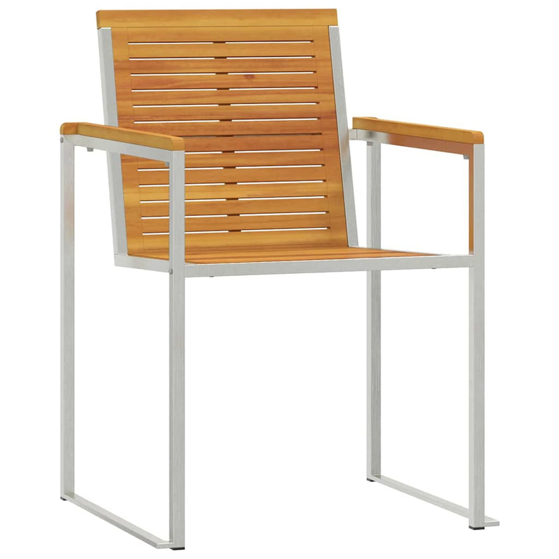 vidaXL Napozónyugágy 3-személy 3 pcs Barna 200x60x88cm Tömör akácfa