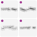 vidaXL Kültéri kanapé szett 9 pcs Természetes