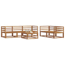 vidaXL Kültéri kanapé szett 6 pcs Természetes Tömör Akácfa