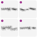 vidaXL Kültéri kanapé szett 8 pcs Természetes Tömör Akácfa
