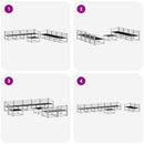 vidaXL Kültéri kanapé szett 9 pcs Természetes Tömör Akácfa