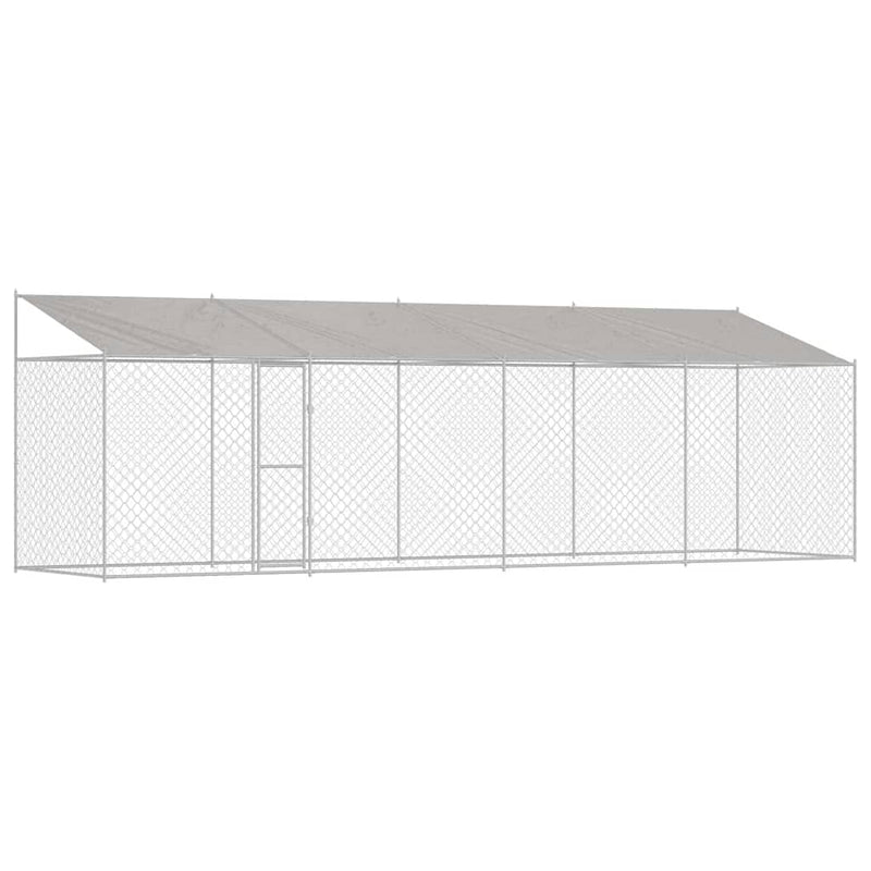 Kutyaketrec Ezüst 800 x 200 x 256 cm Horganyzott acél