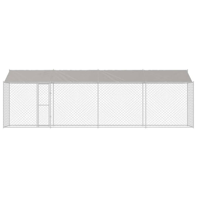 Kutyaketrec Ezüst 800 x 200 x 256 cm Horganyzott acél