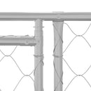 vidaXL Kutya ketrec tetővel Ezüst 600 x 200 x 258 cm Acél és PE