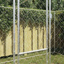 vidaXL Kutyaketrec Ezüst 400 x 200 x 200 cm Horganyzott acél