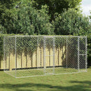 vidaXL Kutyaketrec Ezüst 400 x 200 x 200 cm Horganyzott acél