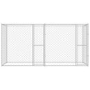 vidaXL Kutyaketrec Ezüst 400 x 200 x 200 cm Horganyzott acél