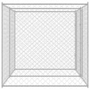 vidaXL Kutyaketrec Ezüst 400 x 200 x 200 cm Horganyzott acél