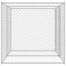 vidaXL Kutyaketrec Ezüst 400 x 200 x 200 cm Horganyzott acél