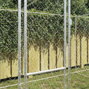 vidaXL Kutyaketrec Ezüst 600 x 200 x 200 cm Horganyzott acél