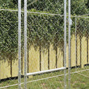 vidaXL Kutyaketrec Ezüst 600 x 200 x 200 cm Horganyzott acél