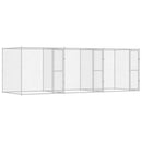 vidaXL Kutyaketrec Ezüst 600 x 200 x 200 cm Horganyzott acél
