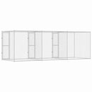 vidaXL Kutyaketrec Ezüst 600 x 200 x 200 cm Horganyzott acél