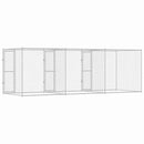 vidaXL Kutyaketrec Ezüst 600 x 200 x 200 cm Horganyzott acél