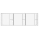 vidaXL Kutyaketrec Ezüst 600 x 200 x 200 cm Horganyzott acél