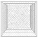 vidaXL Kutyaketrec Ezüst 600 x 200 x 200 cm Horganyzott acél