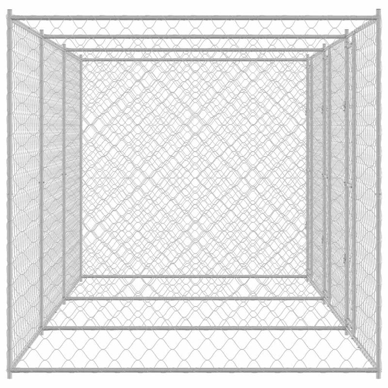 Kutyaketrec Ezüst 600 x 200 x 200 cm Horganyzott acél