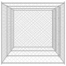 vidaXL Kutyaketrec Ezüst 600 x 200 x 200 cm Horganyzott acél