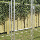vidaXL Kutyaketrec Ezüst 800 x 200 x 200 cm Horganyzott acél