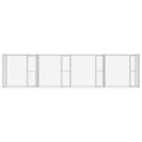 vidaXL Kutyaketrec Ezüst 800 x 200 x 200 cm Horganyzott acél