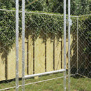 vidaXL Kutyaketrec Ezüst 400 x 200 x 200 cm Horganyzott acél