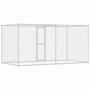vidaXL Kutyaketrec Ezüst 400 x 200 x 200 cm Horganyzott acél