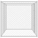 vidaXL Kutyaketrec Ezüst 400 x 200 x 200 cm Horganyzott acél