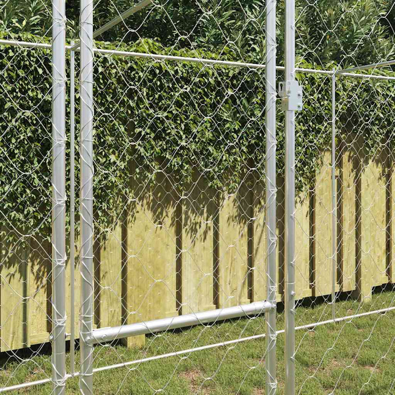Kutyaketrec Ezüst 600 x 200 x 256 cm Horganyzott acél