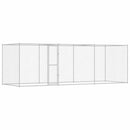 vidaXL Kutyaketrec Ezüst 600 x 200 x 256 cm Horganyzott acél